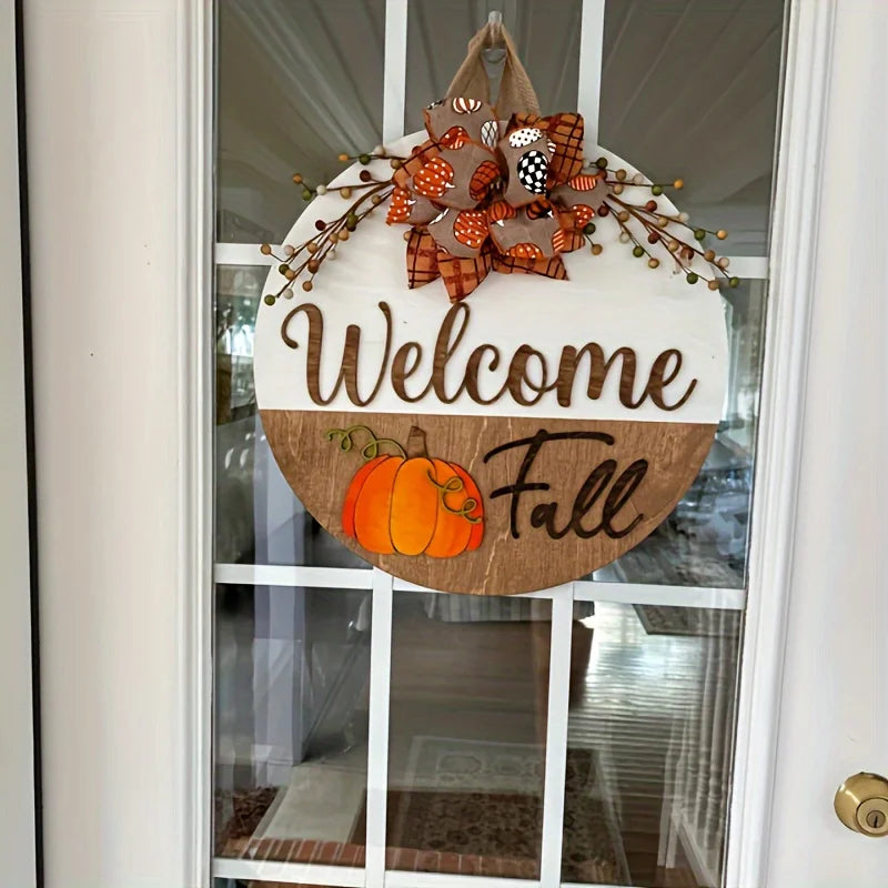Welcome Fall Door Wreath