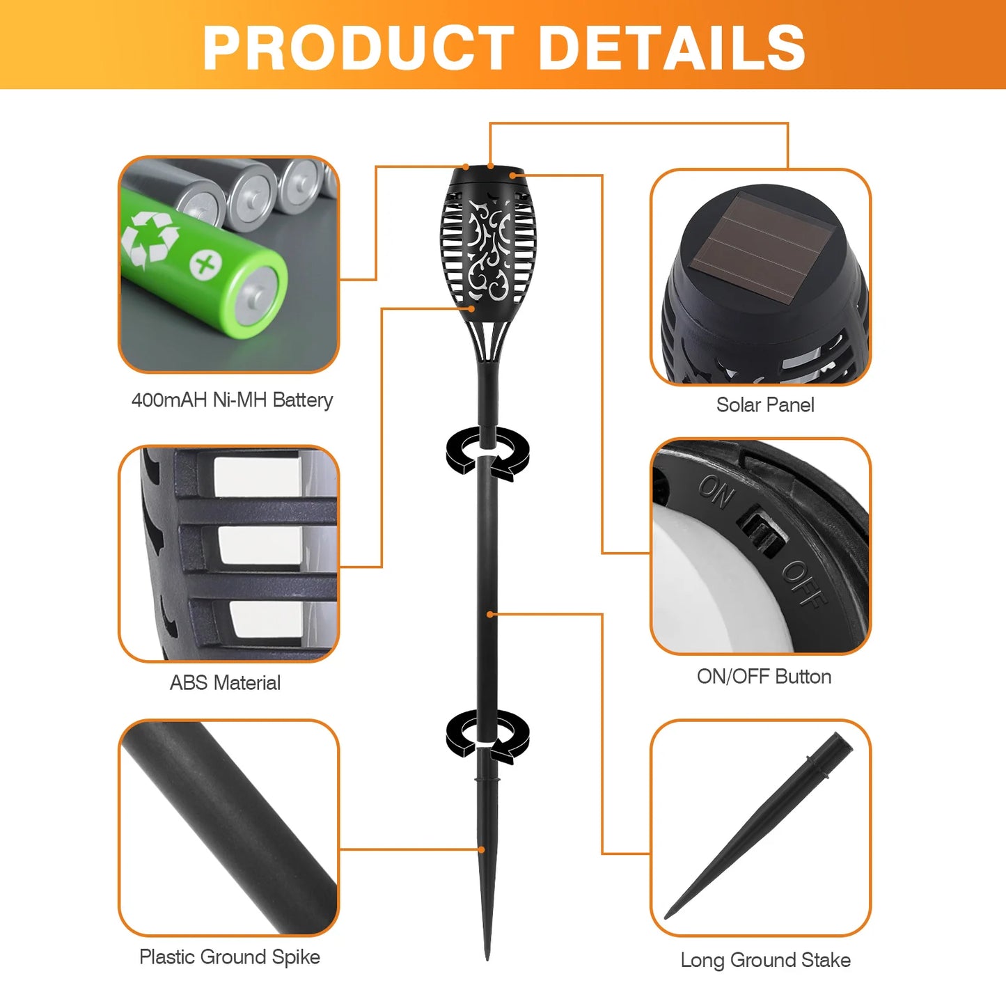 Solar Lights Outdoor LED