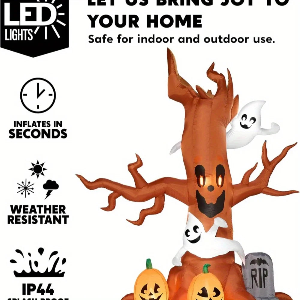 8 FT Halloween Inflatable Scary Tree