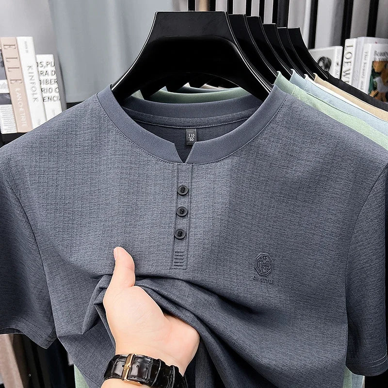 Men's Henley T Shirt