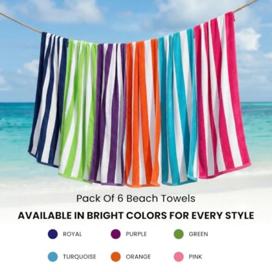 Beach Towels 6 Pack