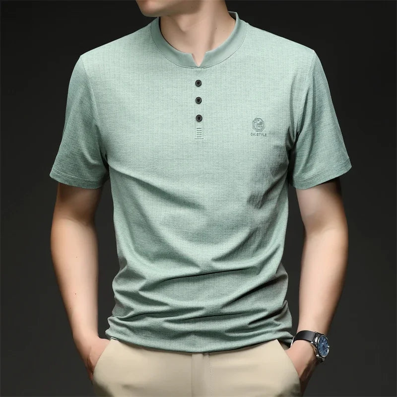 Men's Henley T Shirt