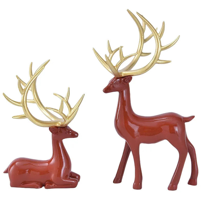 Handcrafted Wooden Deer Figurine