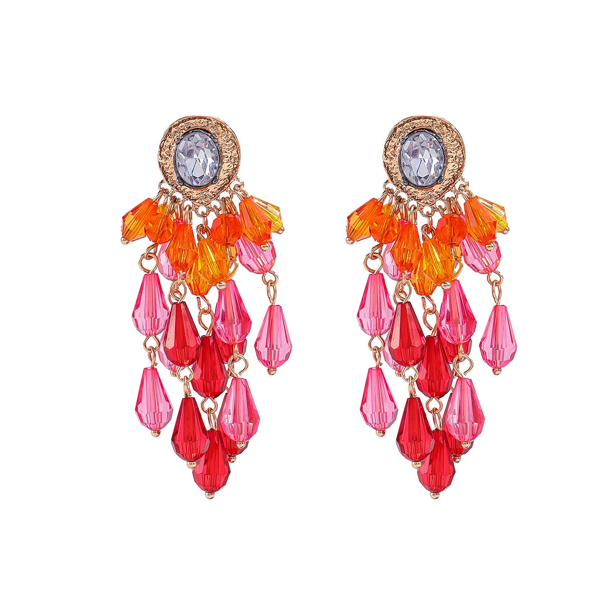 Bohemian Crystal Earrings Set