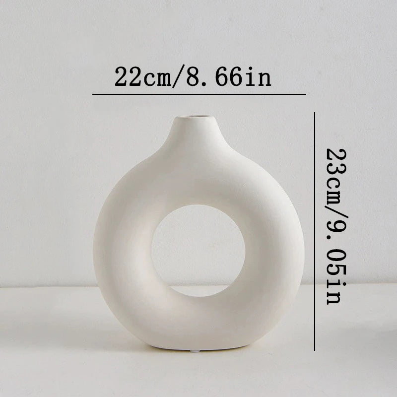 Nordic White Flower Vase