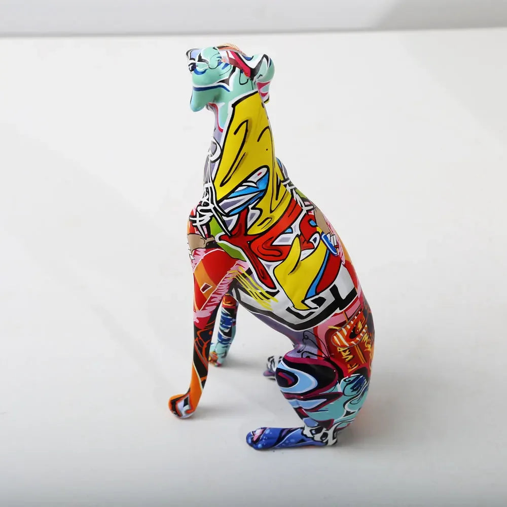 Creative Colorful Greyhound Doberman Decoration