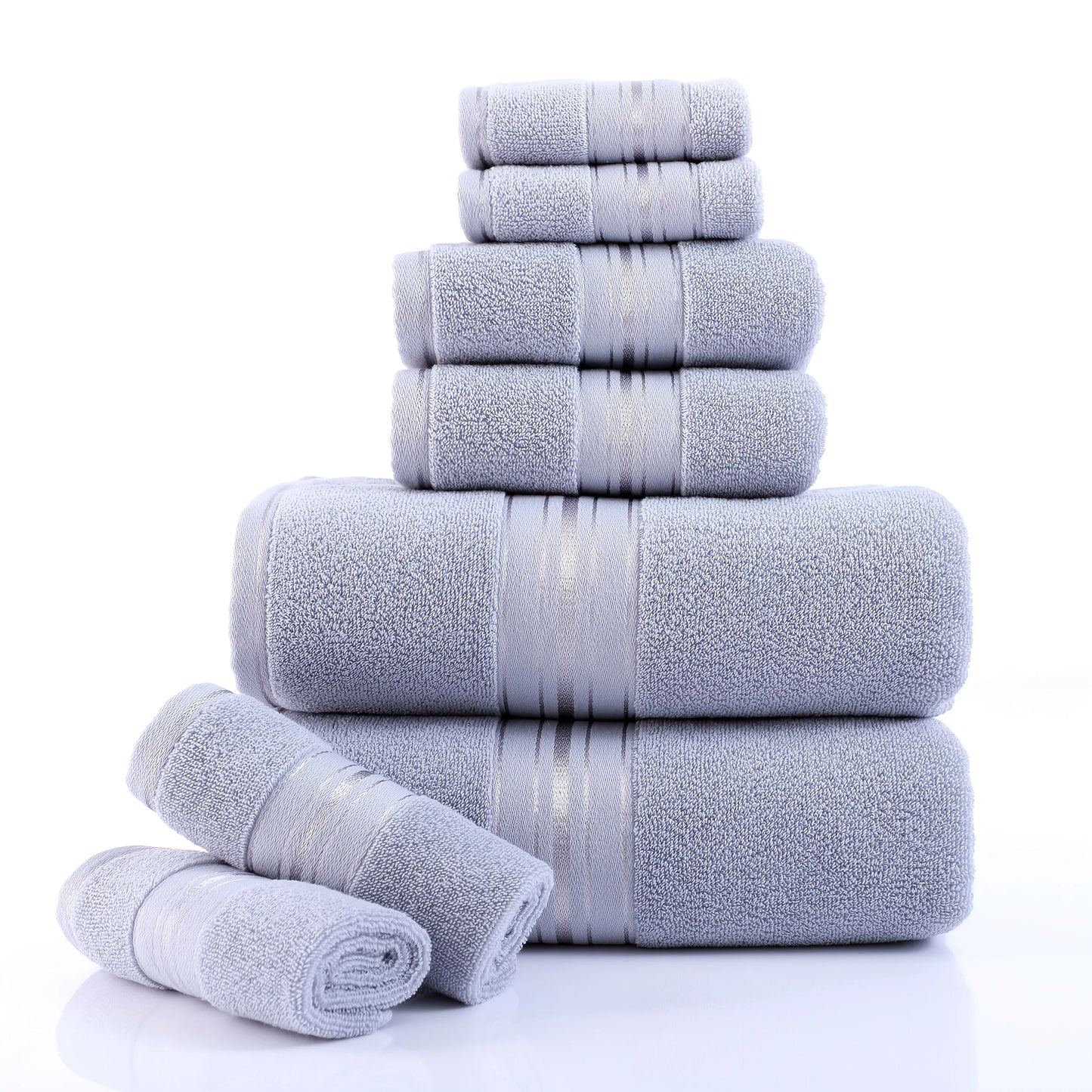 Set of 8 Bath Towels