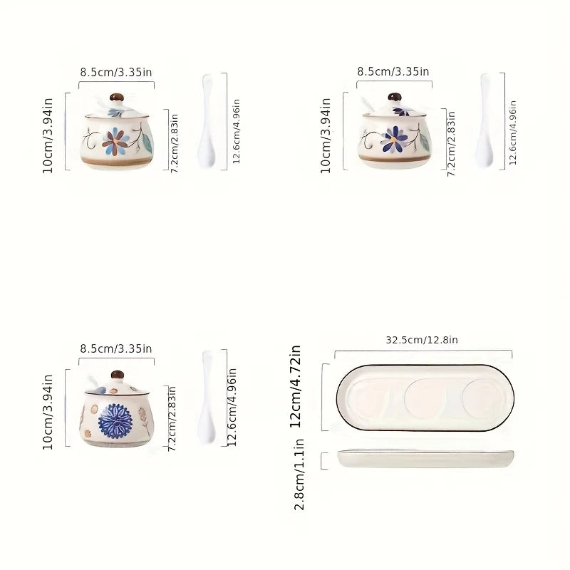 Seasoning Containers with Trays
