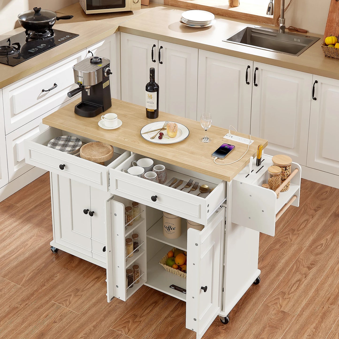 60" Mobile Kitchen Islands
