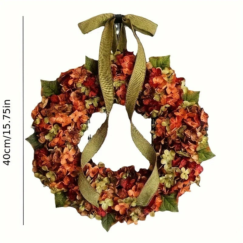 Autumn Hydrangea Wreath