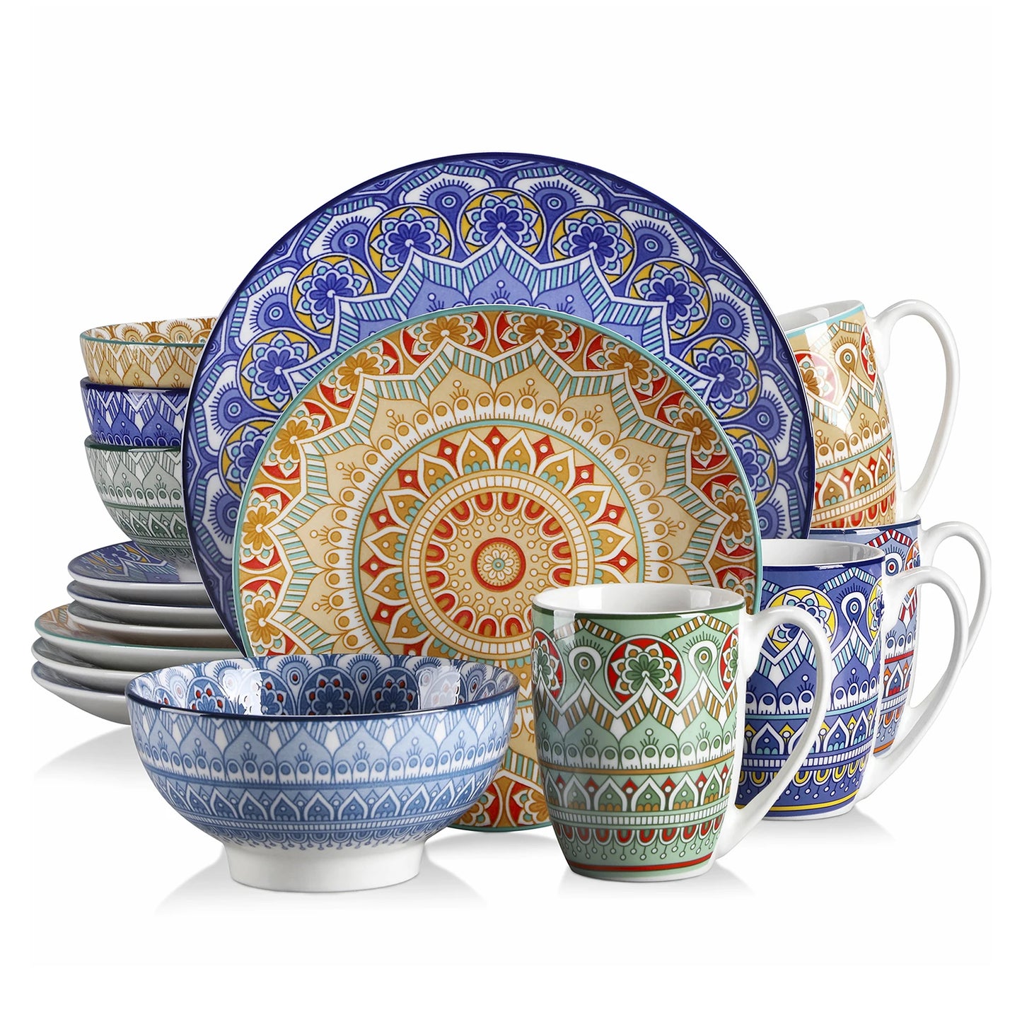 Bohemian Mandala Ceremic Dinnerware Set