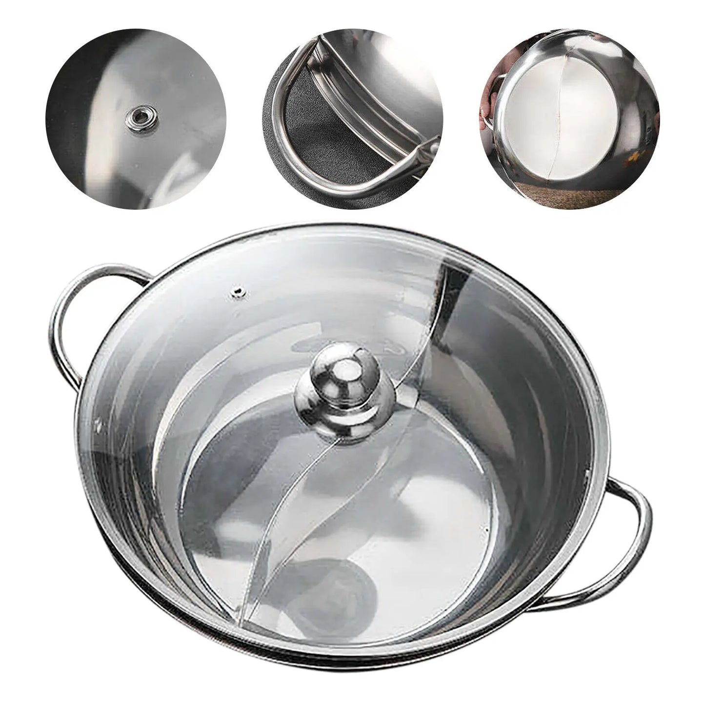 Stainless Steel Double-flavor Hot Pot