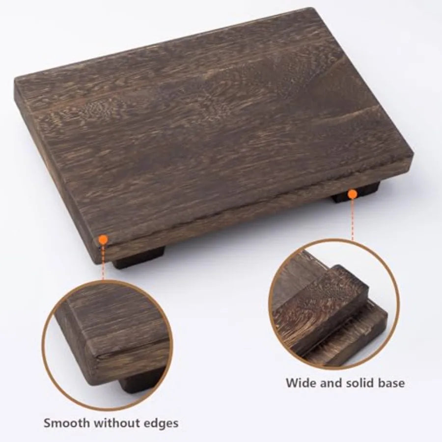 Small Wood Pedestal Stand