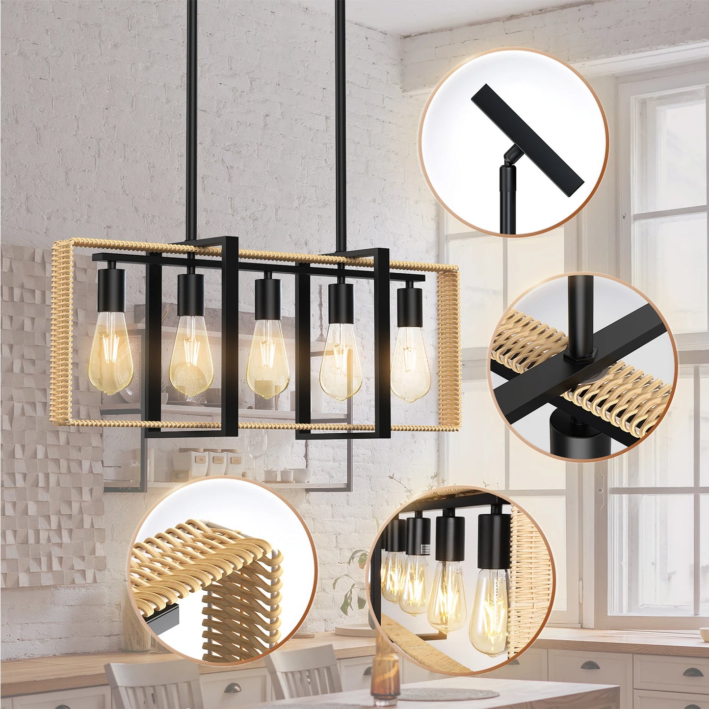 5 Lights Celling Light Fixture