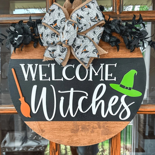 Welcome Witches Door Hanger