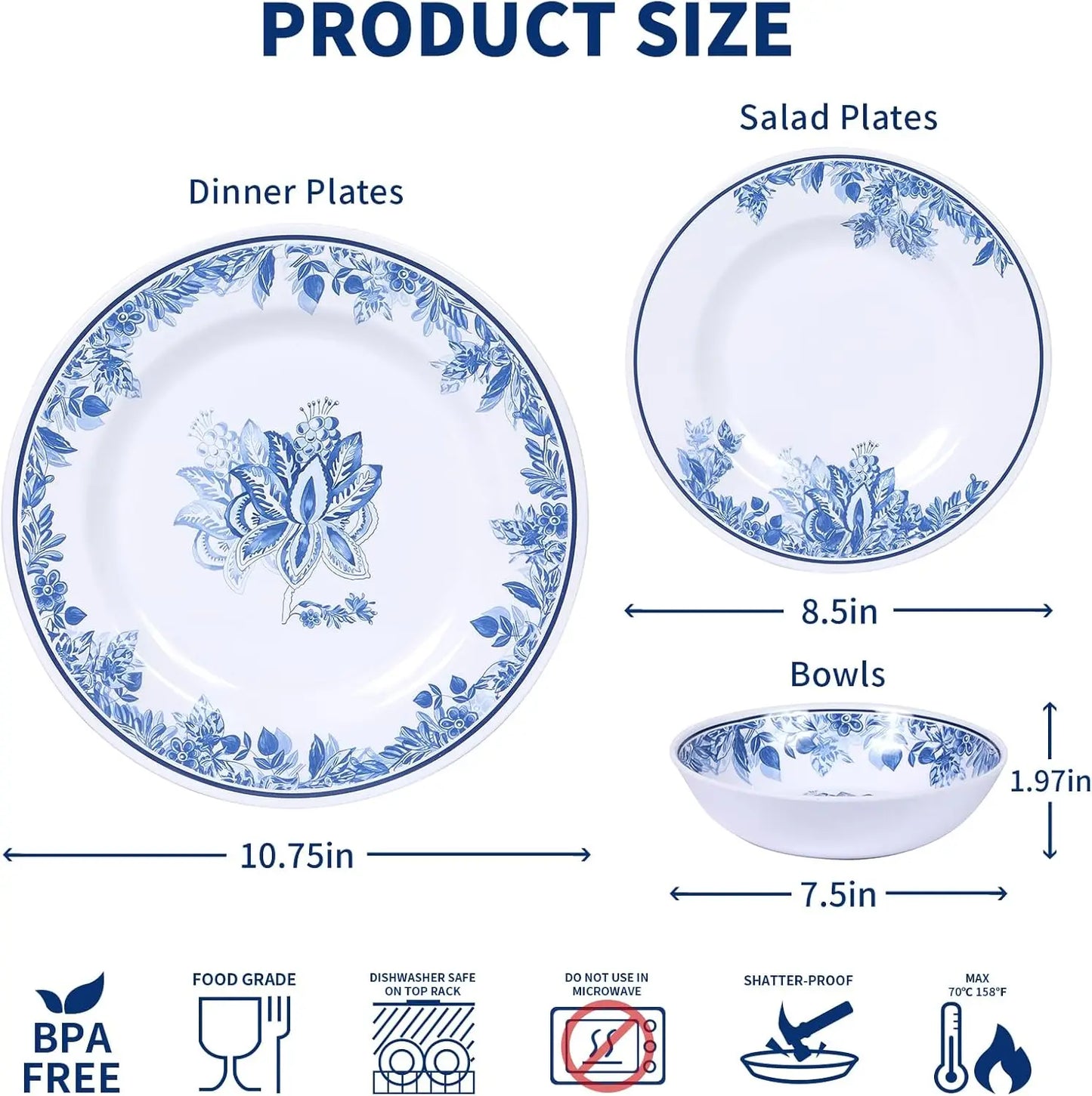 Melamine Dinnerware Sets