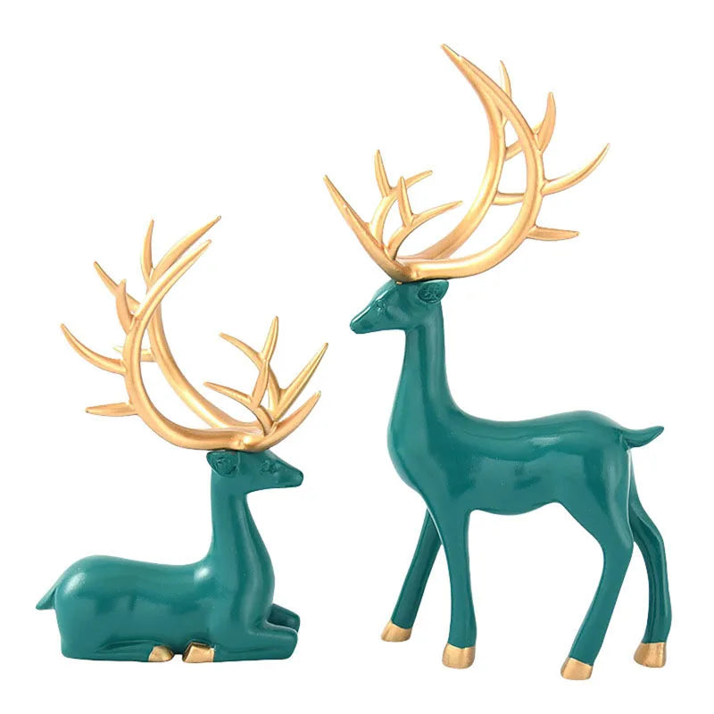 Handcrafted Wooden Deer Figurine