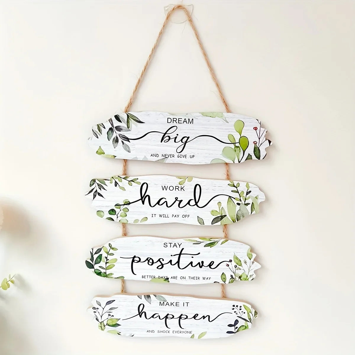 Wooden Inspirational Hanging Decor