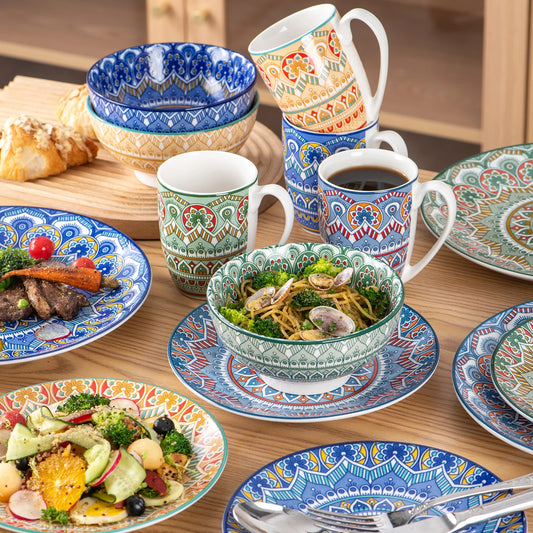 Bohemian Mandala Ceremic Dinnerware Set