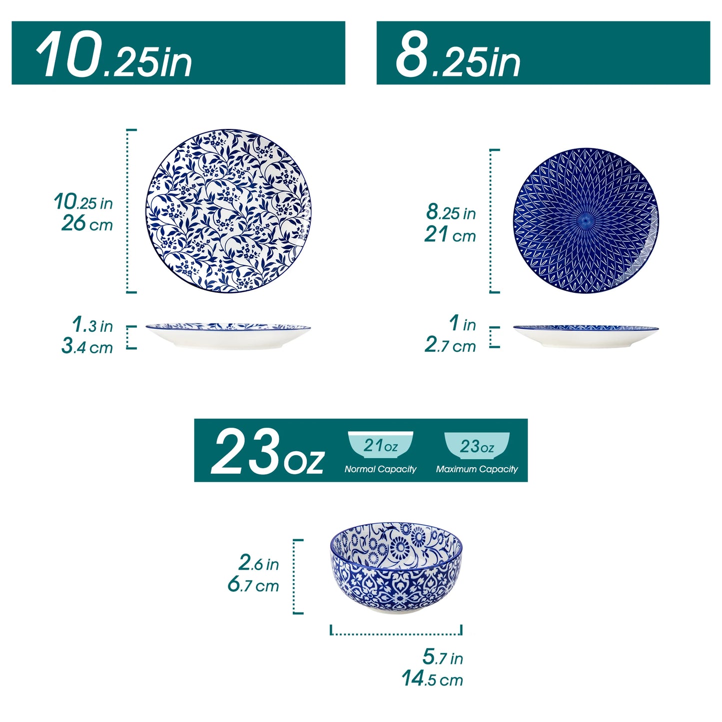 Vancasso Blue and White Tableware Set