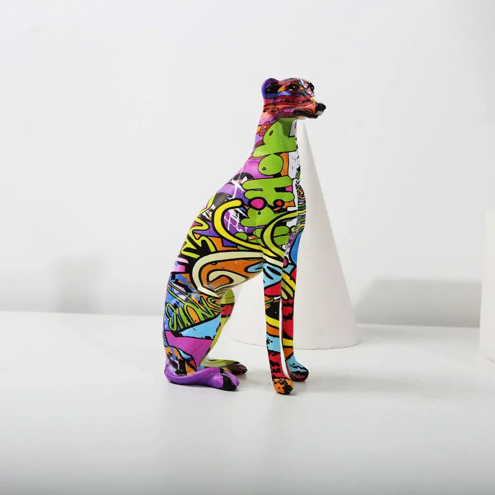 Creative Colorful Greyhound Doberman Decoration
