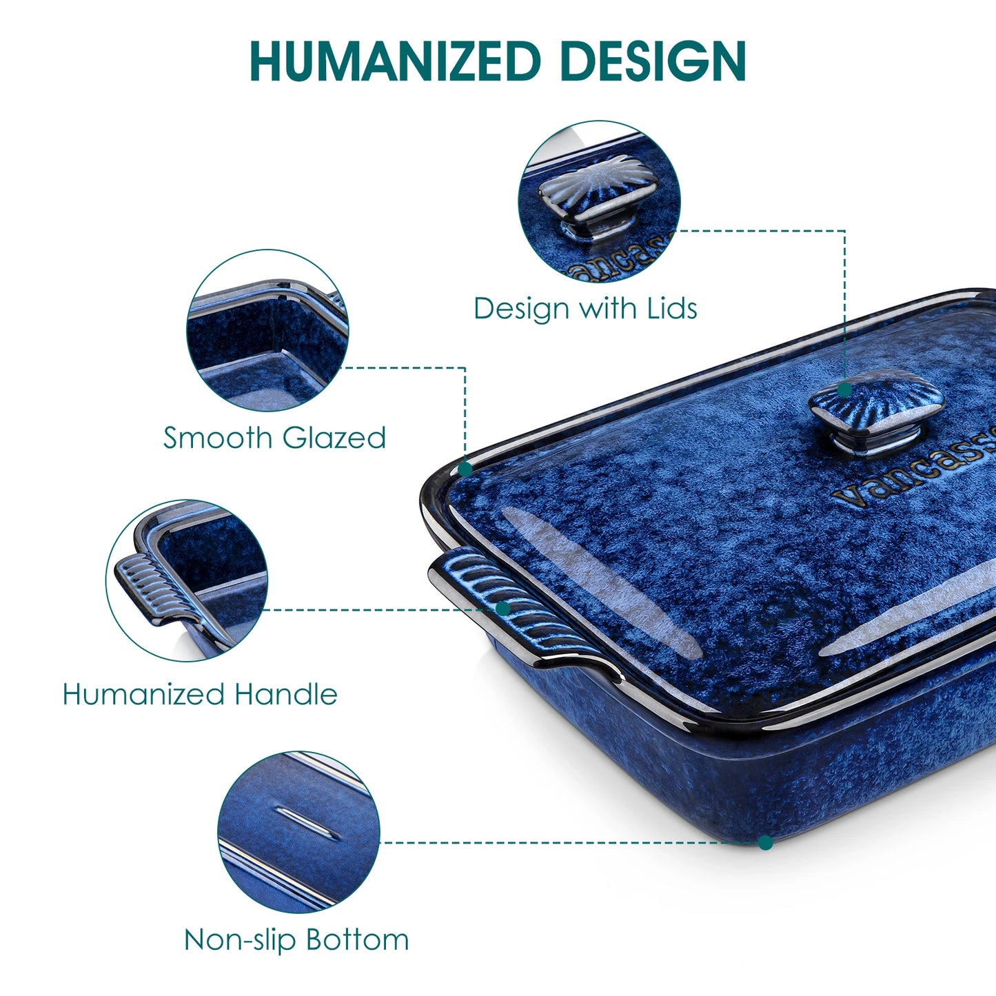 Vancasso Starry Blue Baking Dish