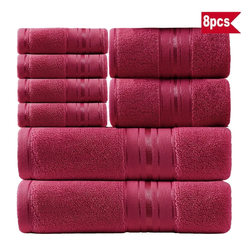 Set of 8 Bath Towels