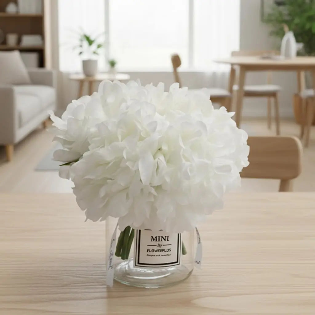Artificial Flowers in small Ceramic Vase