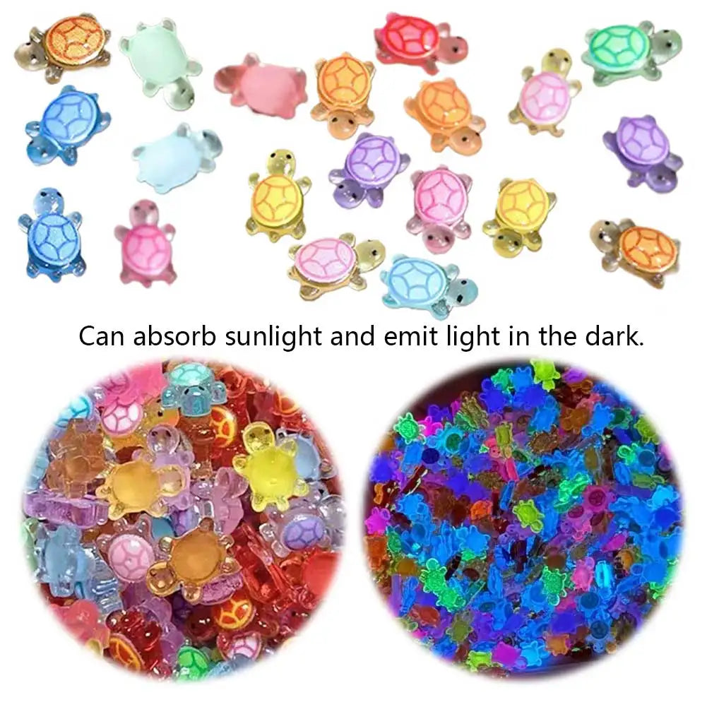100Pcs Mini Resin Turtles