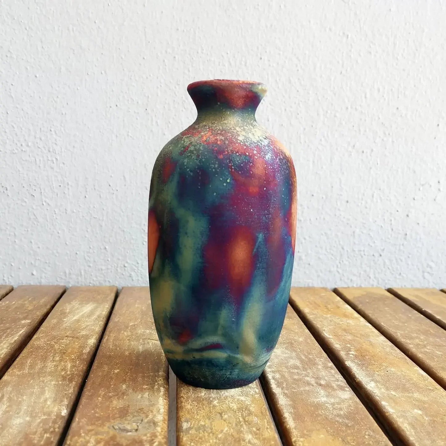 Raku Ceramic Pottery Vase