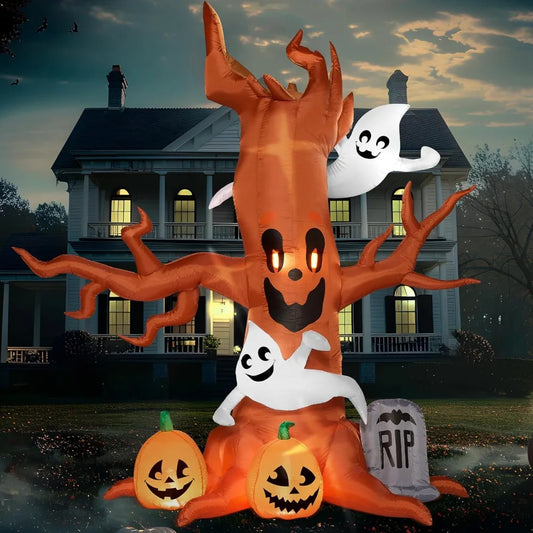 8 FT Halloween Inflatable Scary Tree