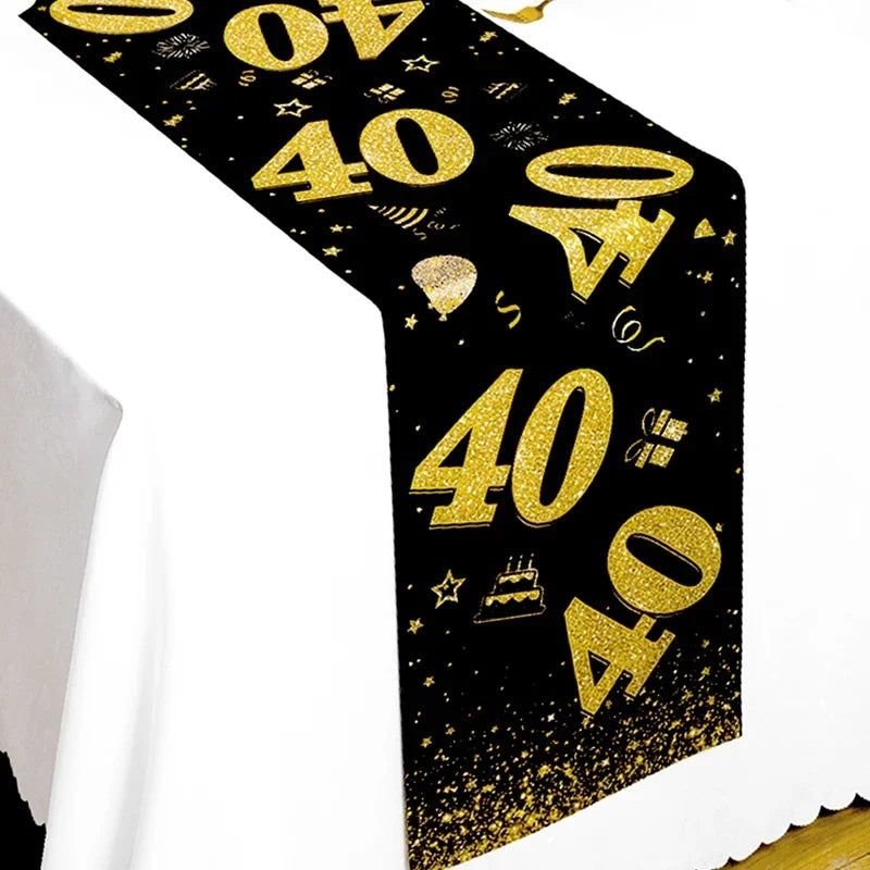 Black Gold Table Runner