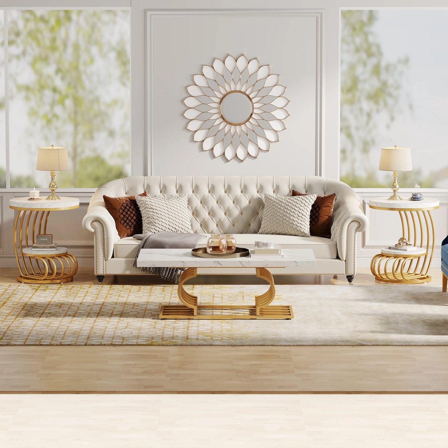2 Tier Round End Tables