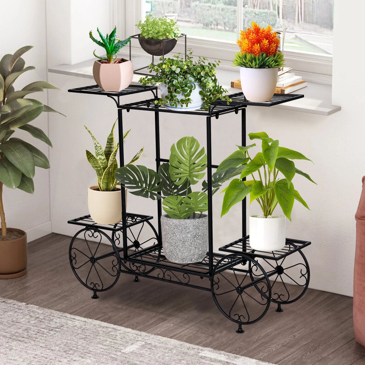 Large Metal Plant Stand 6 Tier