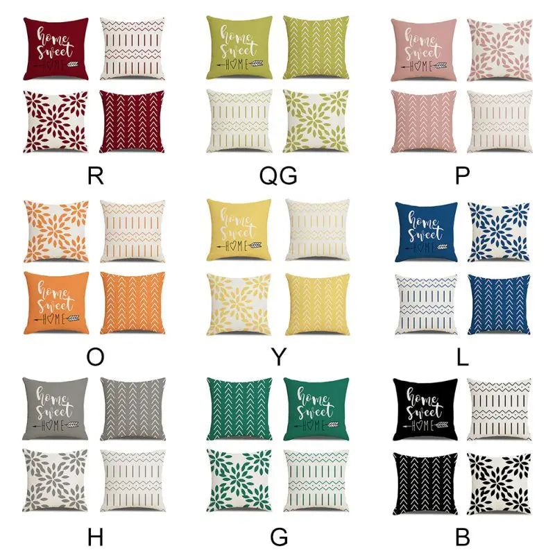 4PCS Throw Pillow Covers 18x18Inch