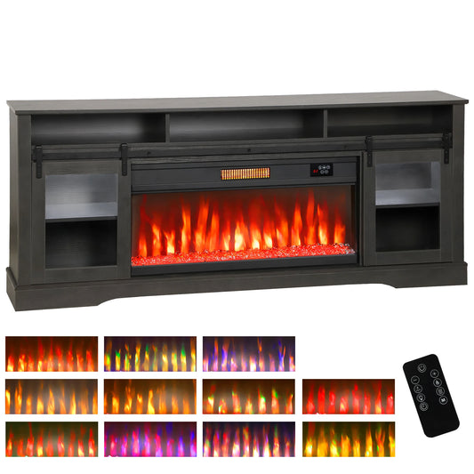 HOMCOM Fireplace TV Stand
