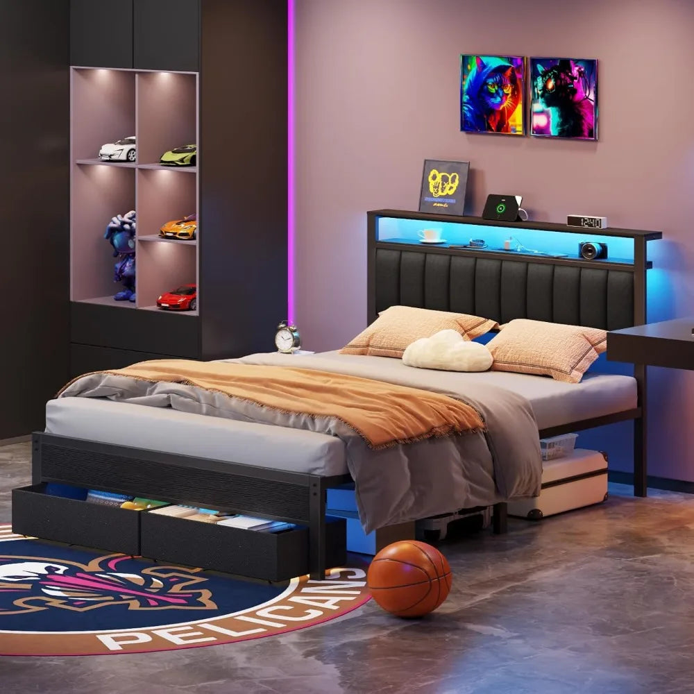 Customized Metal Platform Bed