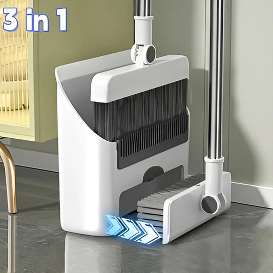 3in 1 Broom Dustpan Set