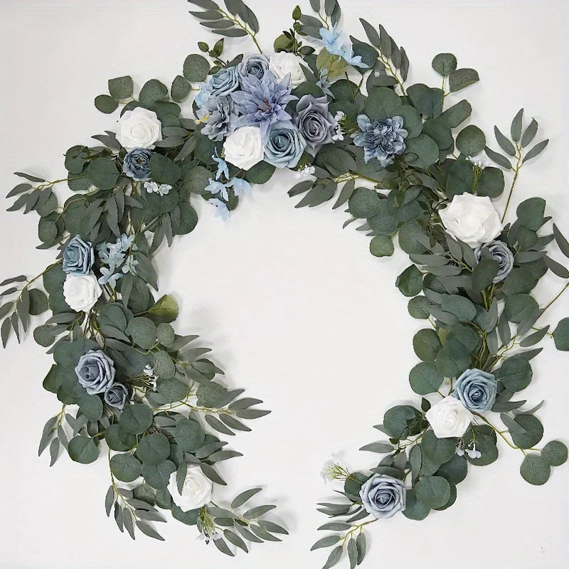 Eucalyptus Garland with Flowers