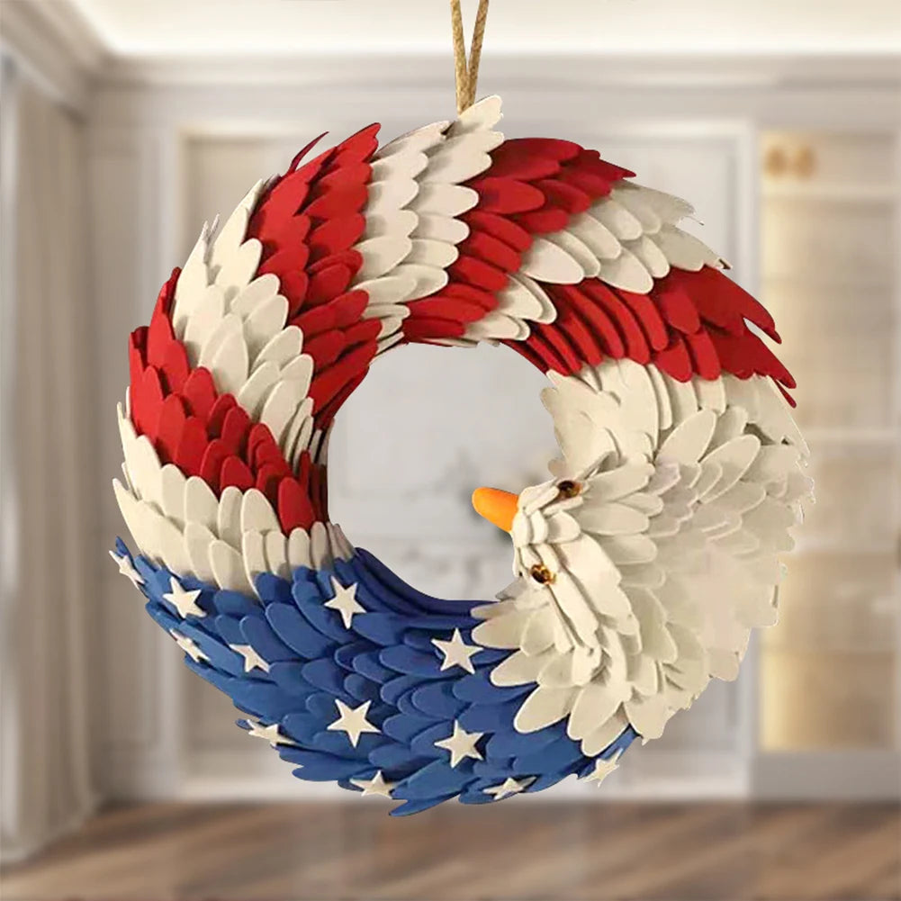 American Flag Eagle Wreath