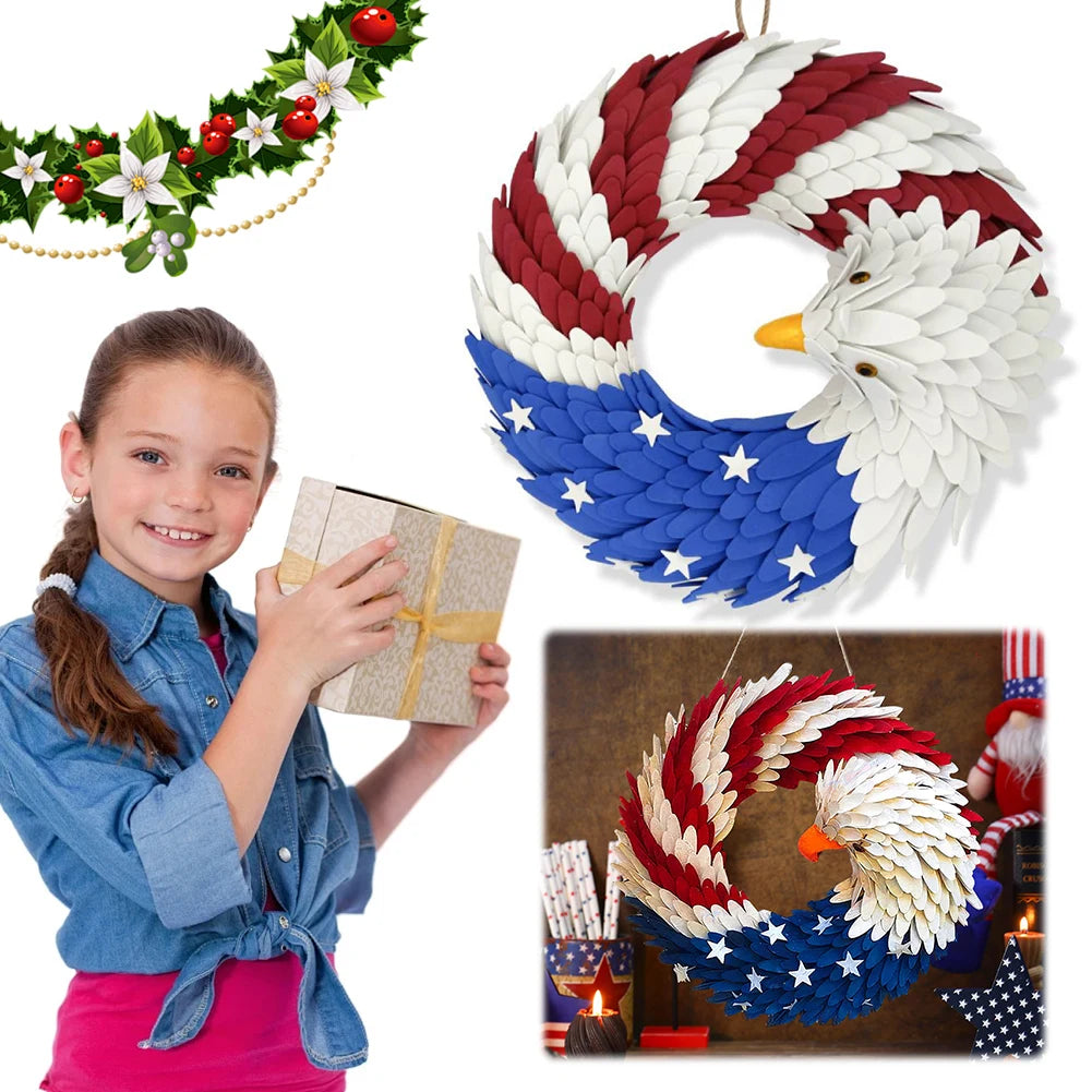 American Flag Eagle Wreath