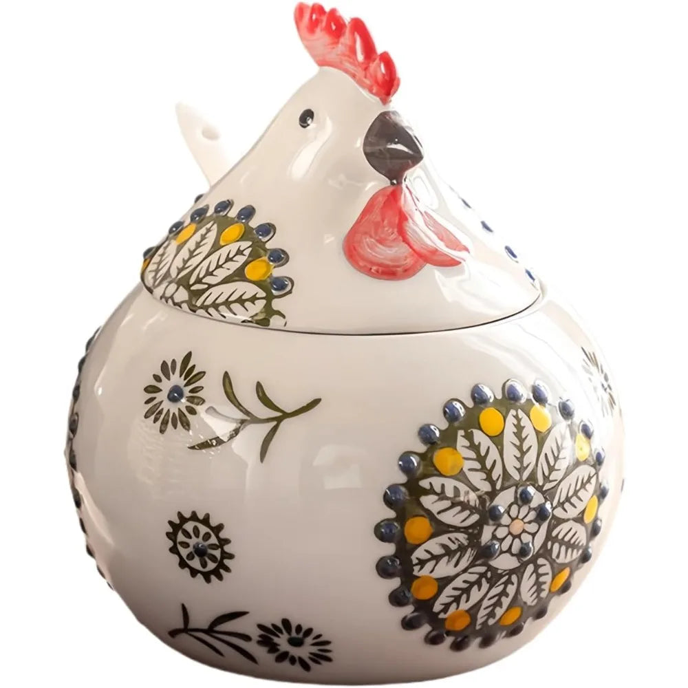 13oz Farmhouse Chicken Salt Jar
