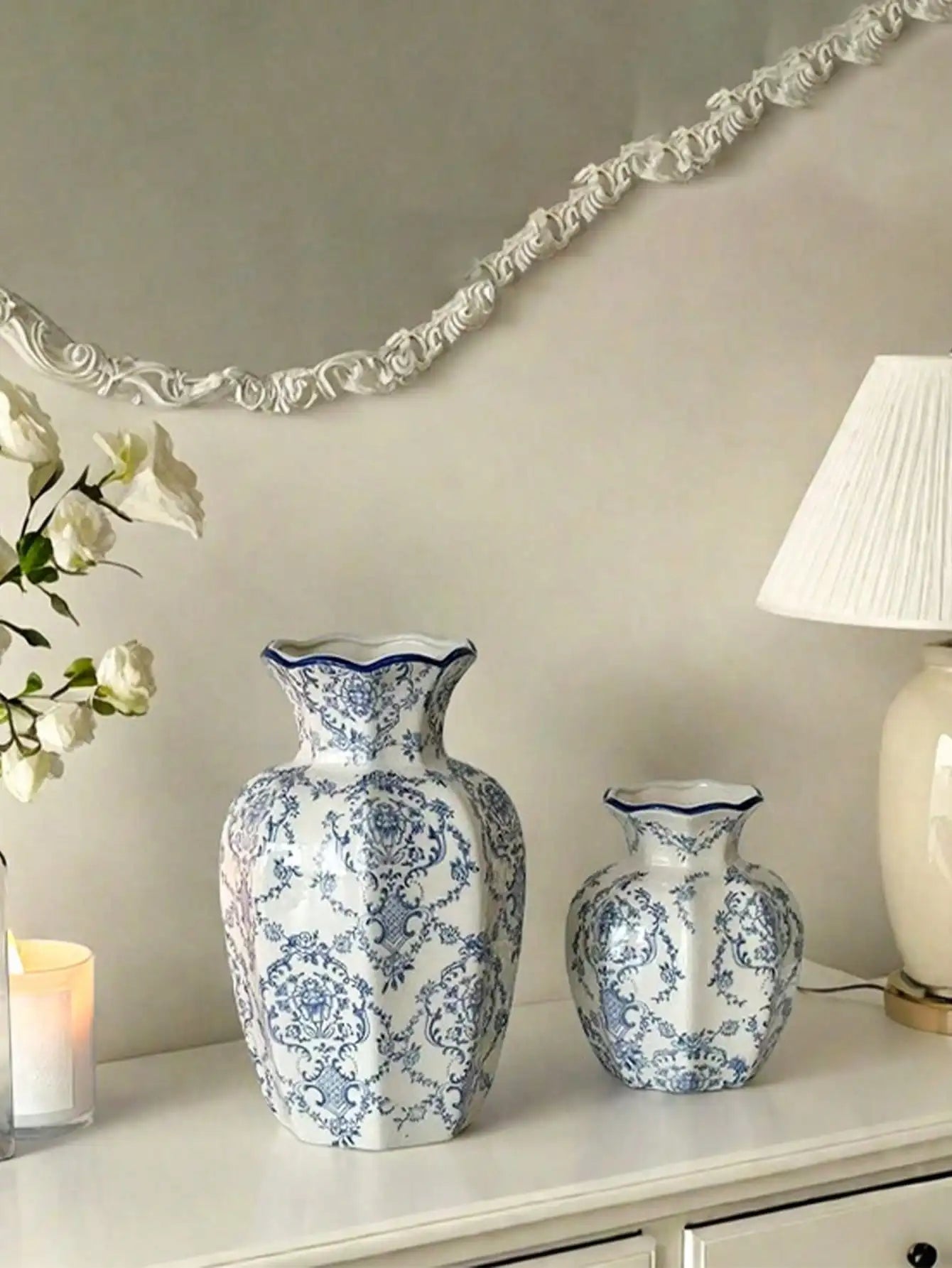 Blue & White Porcelain Vases
