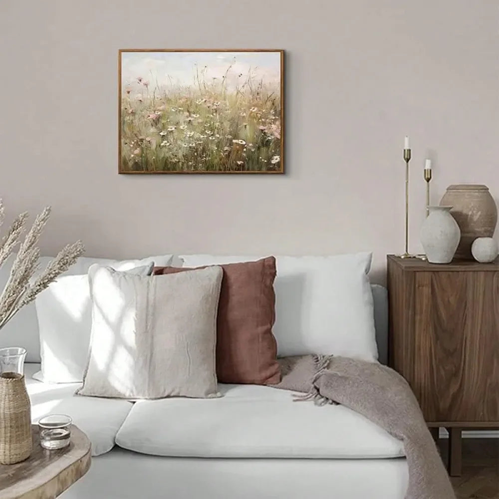 Framed Vintage Wildflower Wall Art