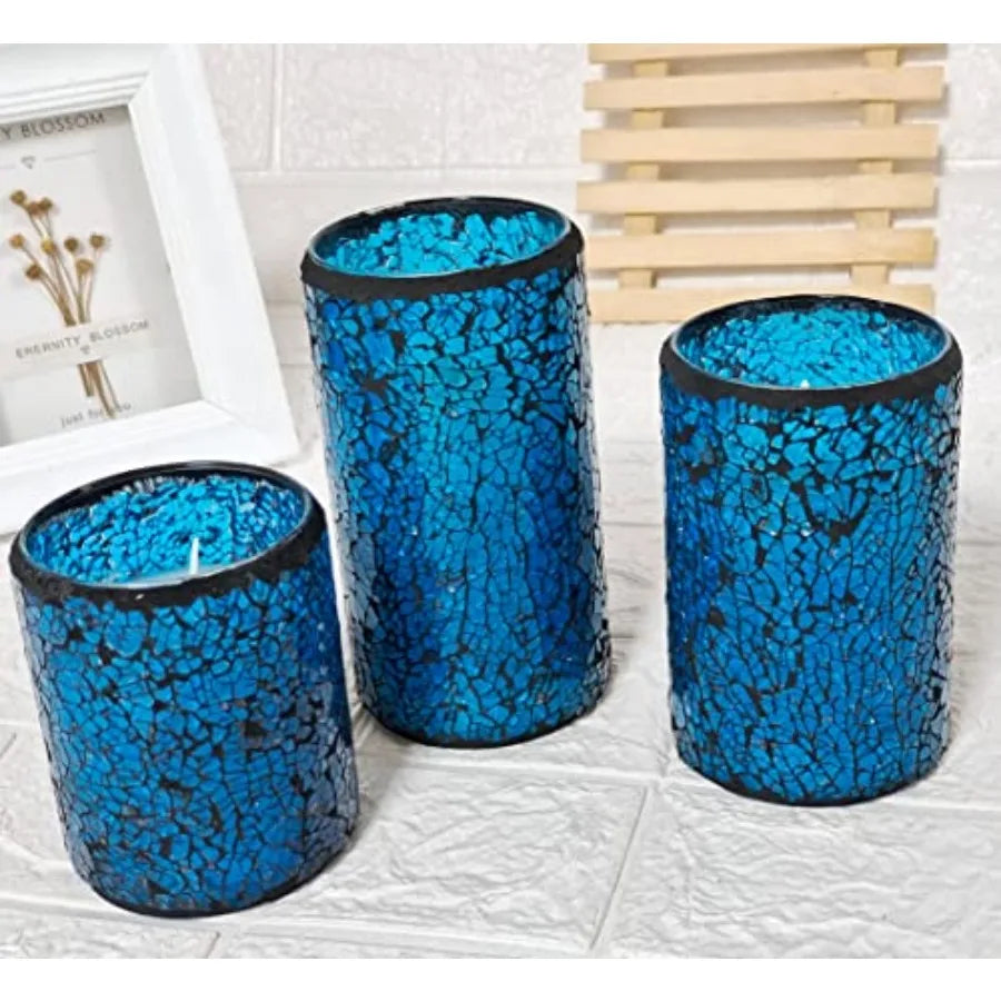 LED Mosaic Flameless Candle