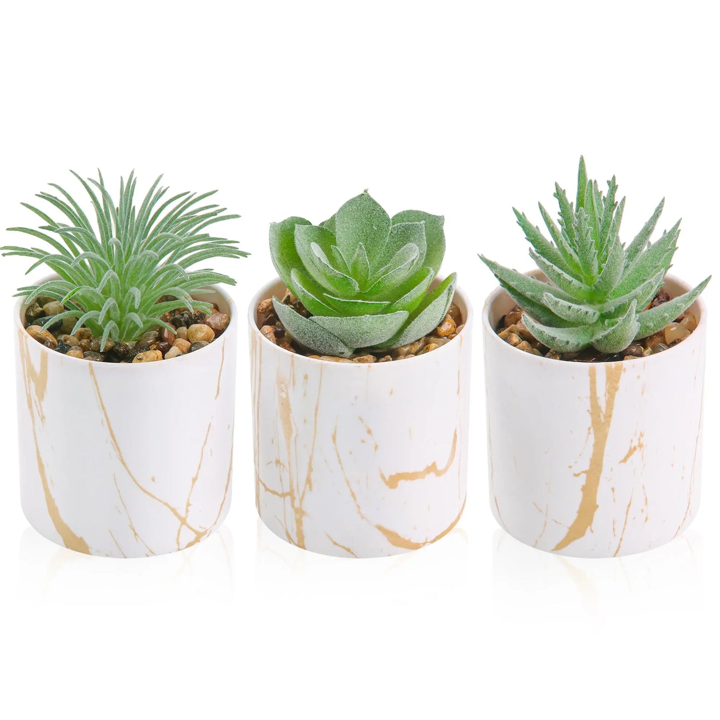 3 Pack Small Fake Plants