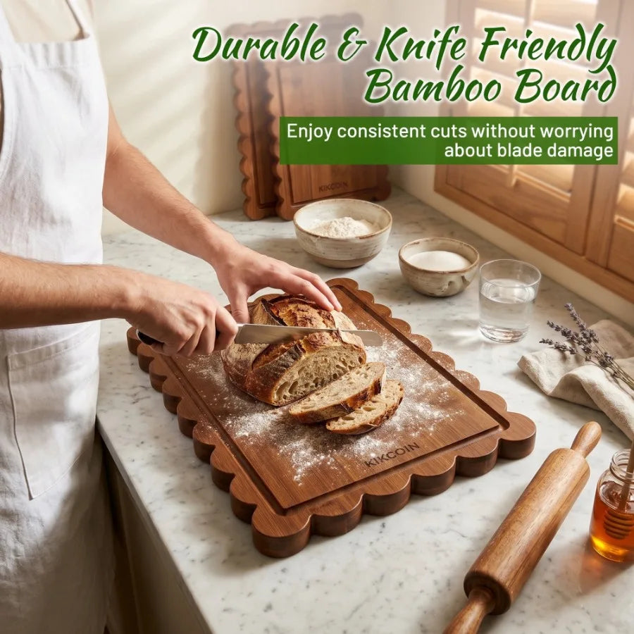 4Pcs Bamboo Cutting Board Set