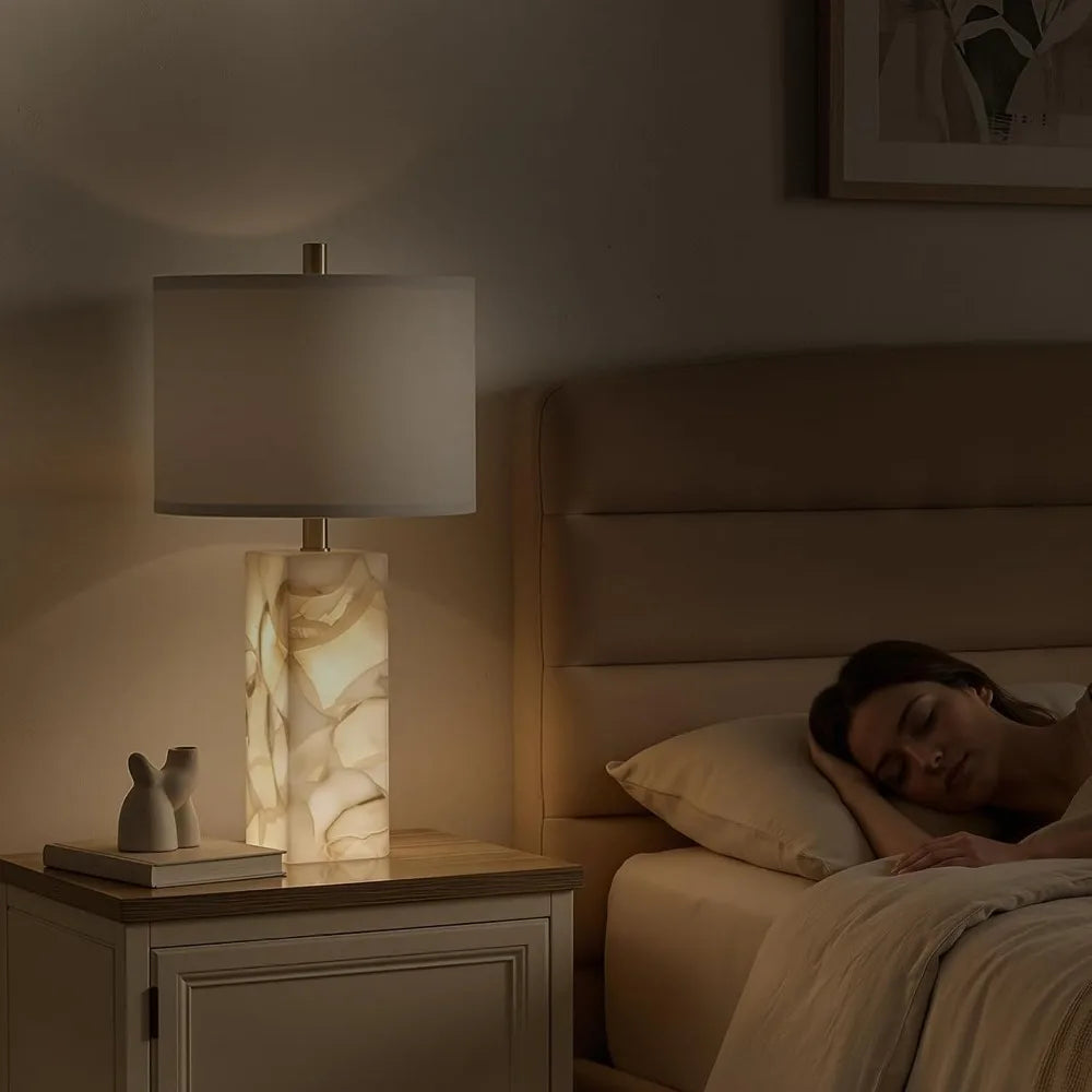 Alabaster Table Lamp Set of 2