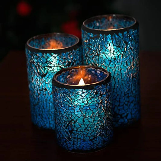 LED Mosaic Flameless Candle