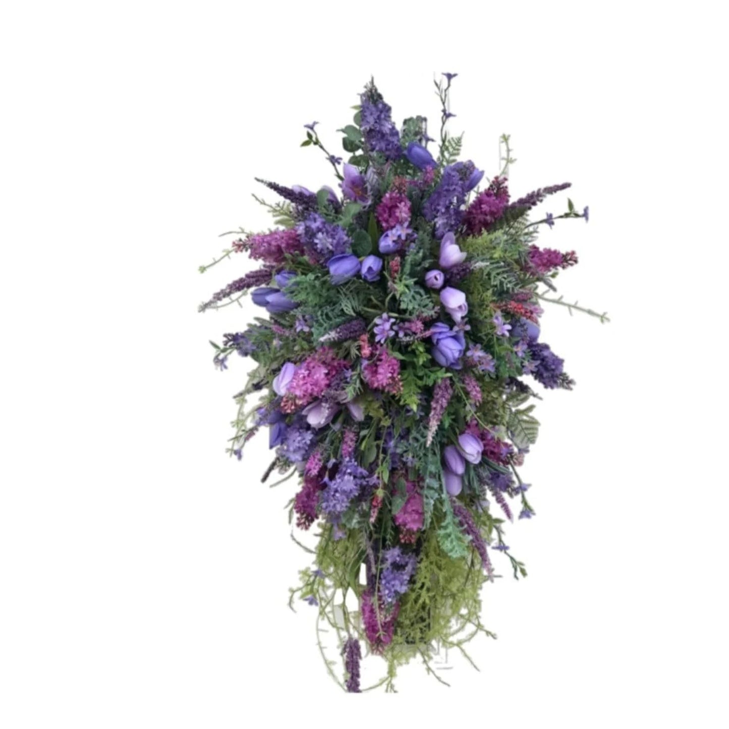 Spring Lavender Tulips Swag